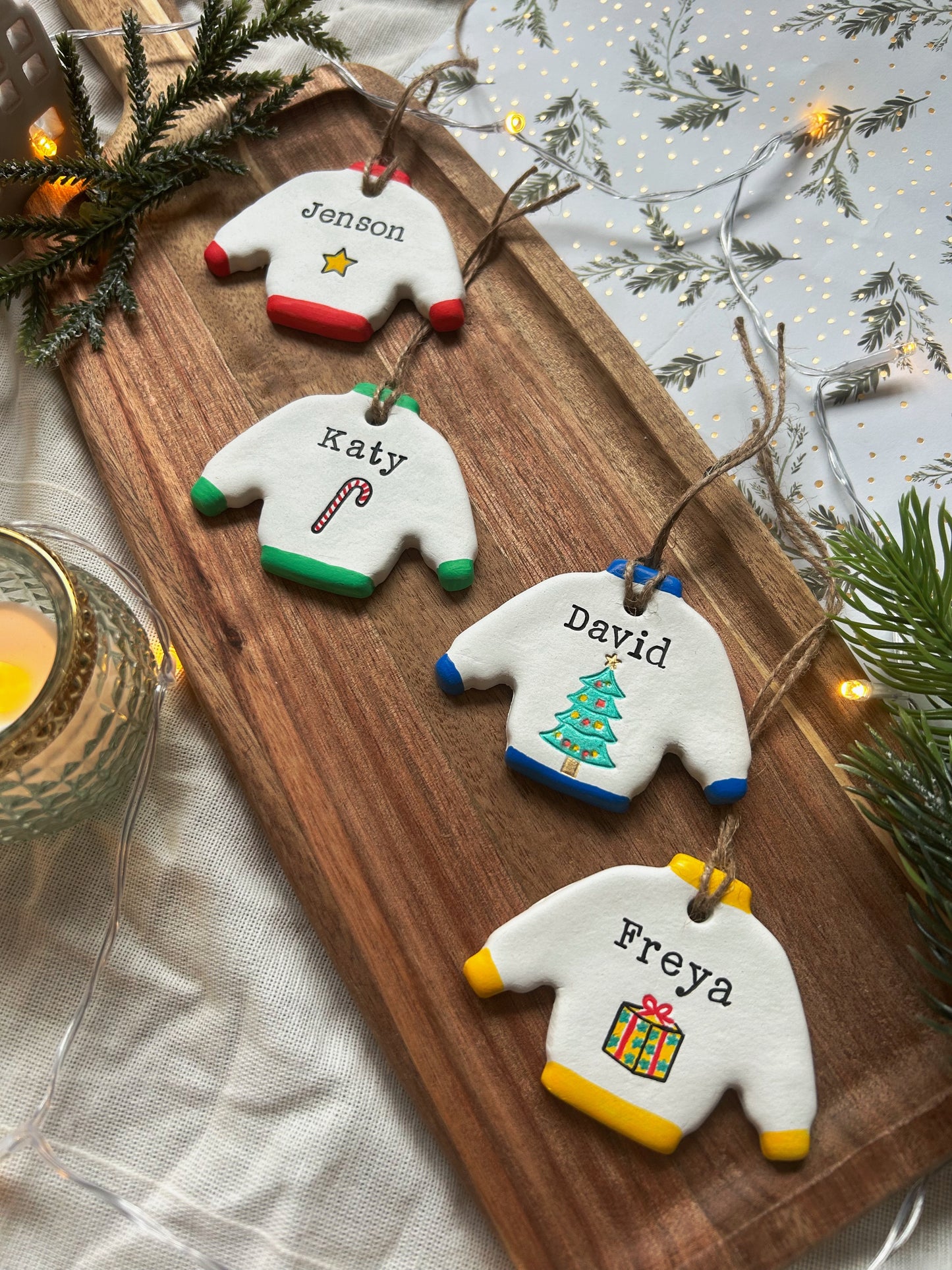 Personalised Christmas Jumper Tree Decoration