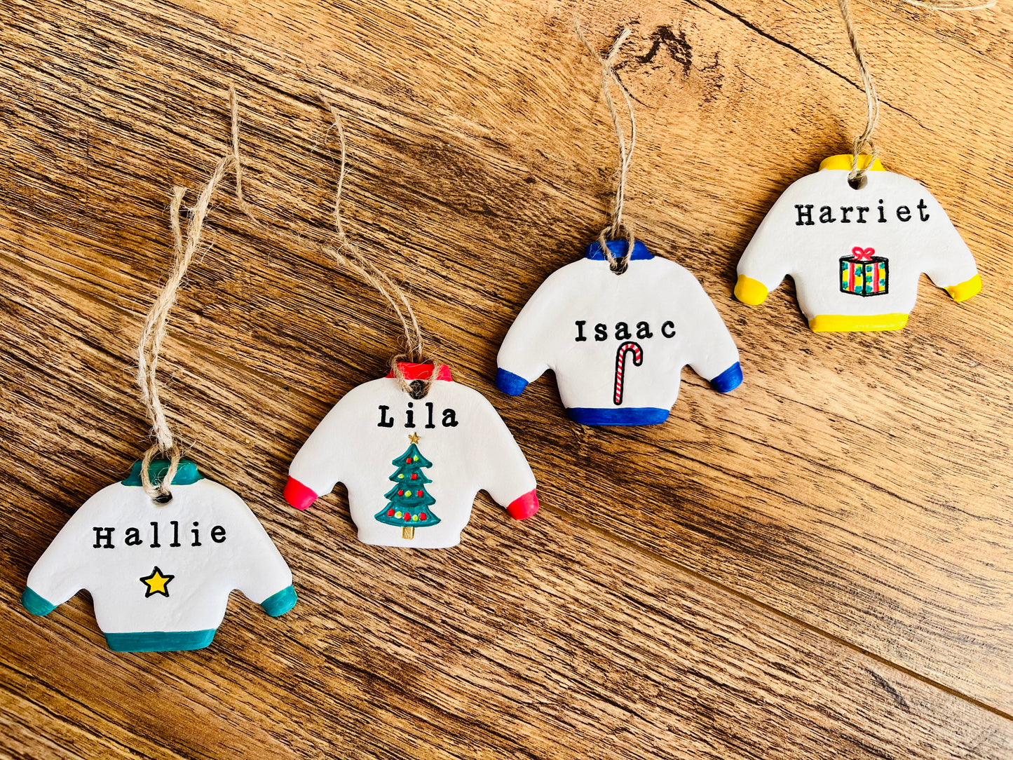 Christmas Jumper bauble / christmas hanging decoration / personalised christmas kids bauble / christmas decor / chrismtas tree decoration