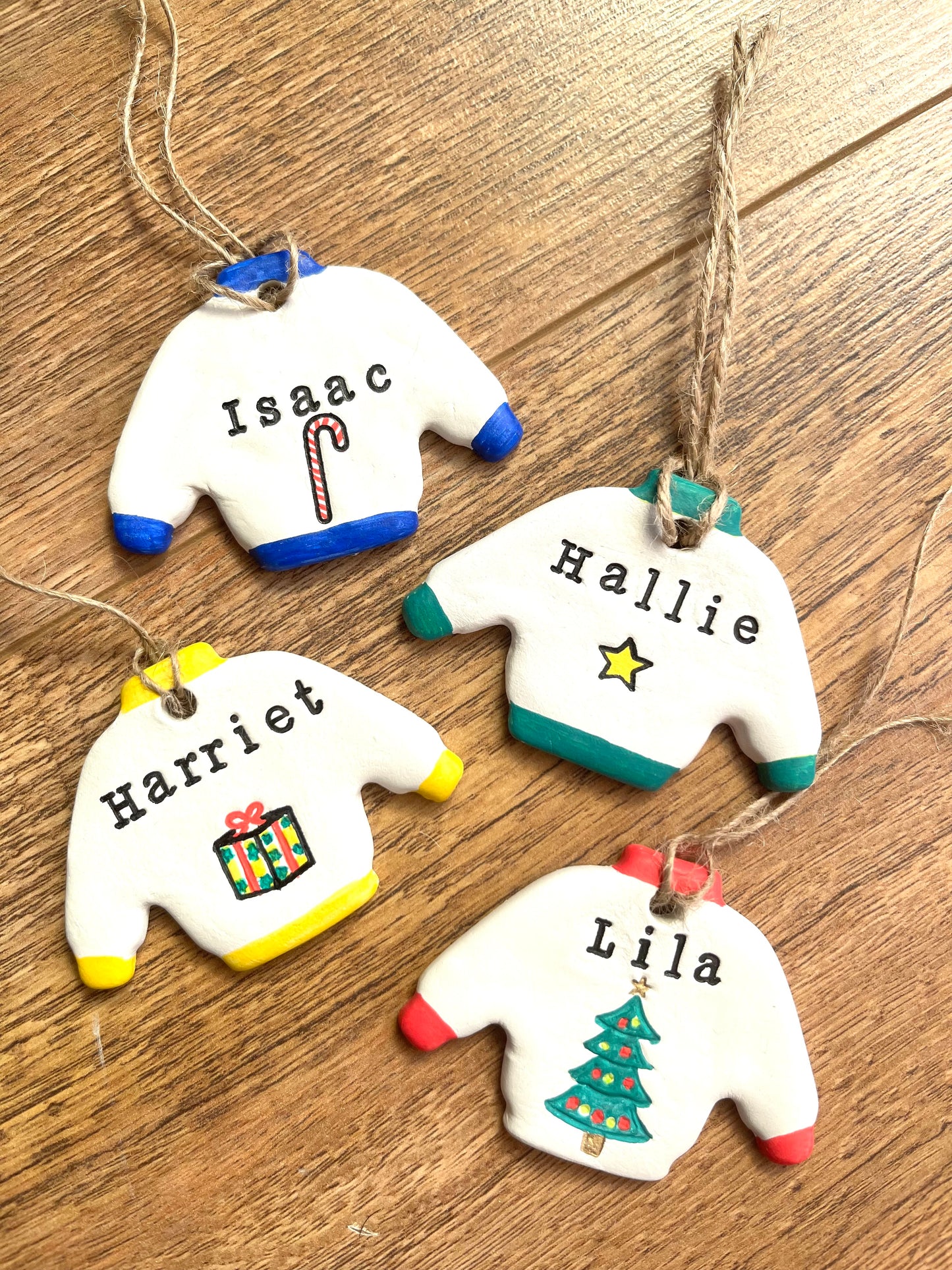 Christmas Jumper bauble / christmas hanging decoration / personalised christmas kids bauble / christmas decor / chrismtas tree decoration