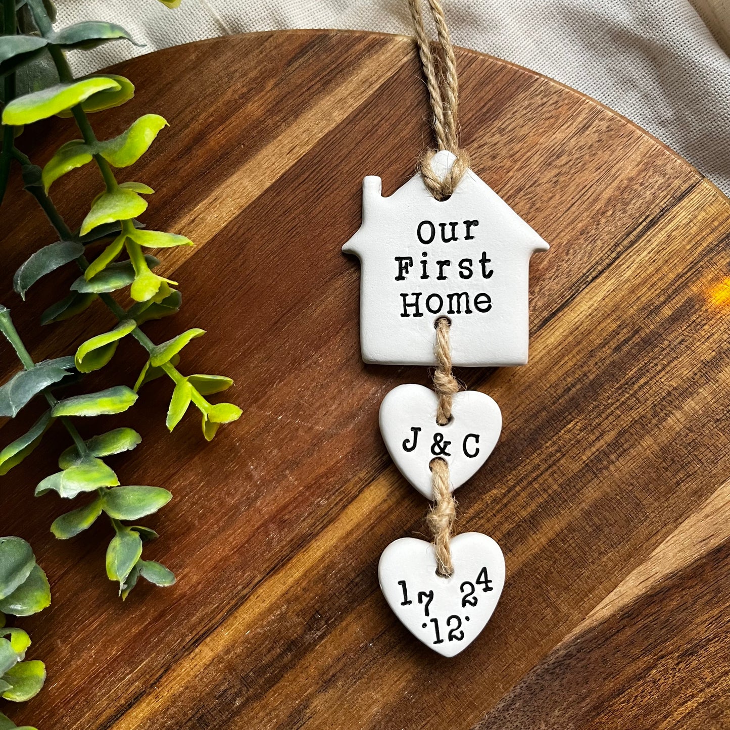 Clay New Home Personalised Keepsake