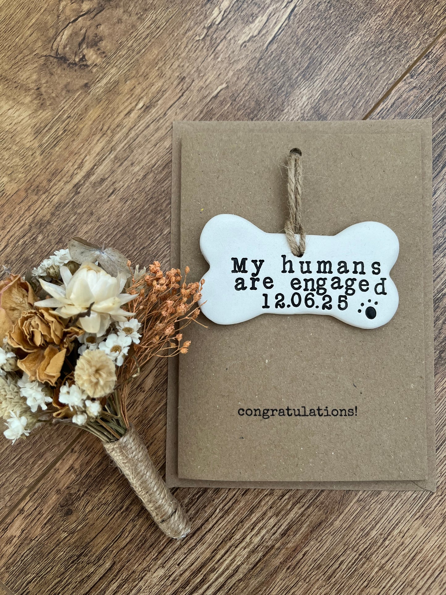 My Humans Are Engaged Personalised engagement gift | Pet Engagement gift | Newly engaged gift | Engagement keepsake | Engagement present