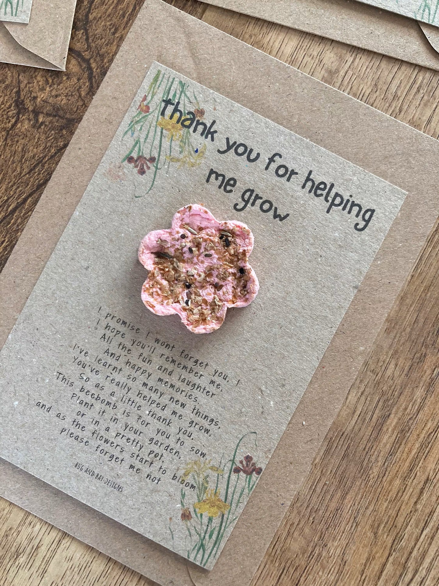Thank you teacher flower bomb