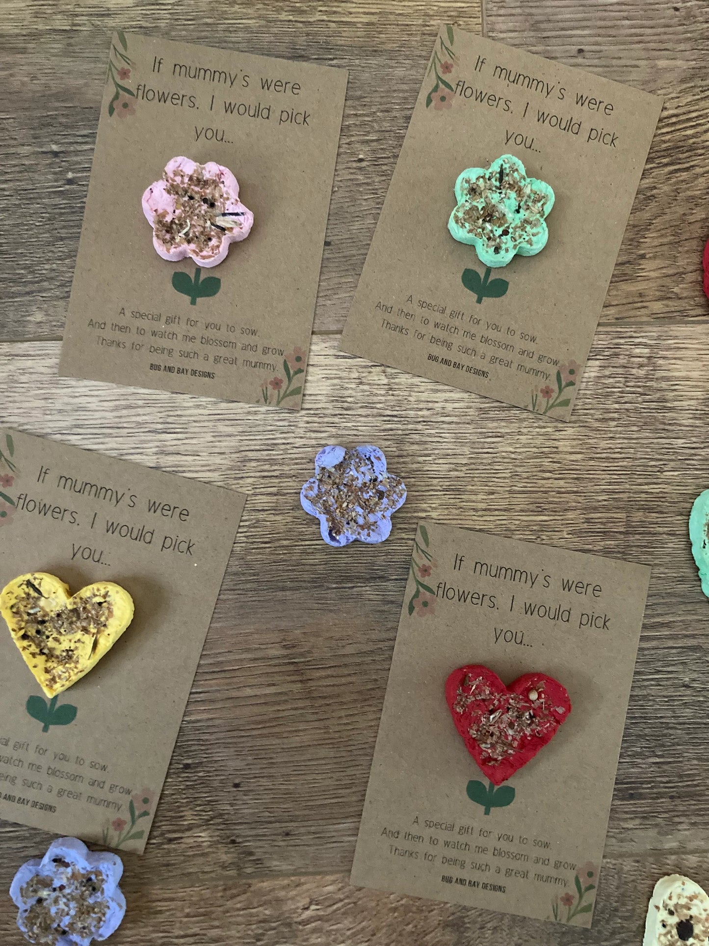 If mummy's were flowers seedbomb card