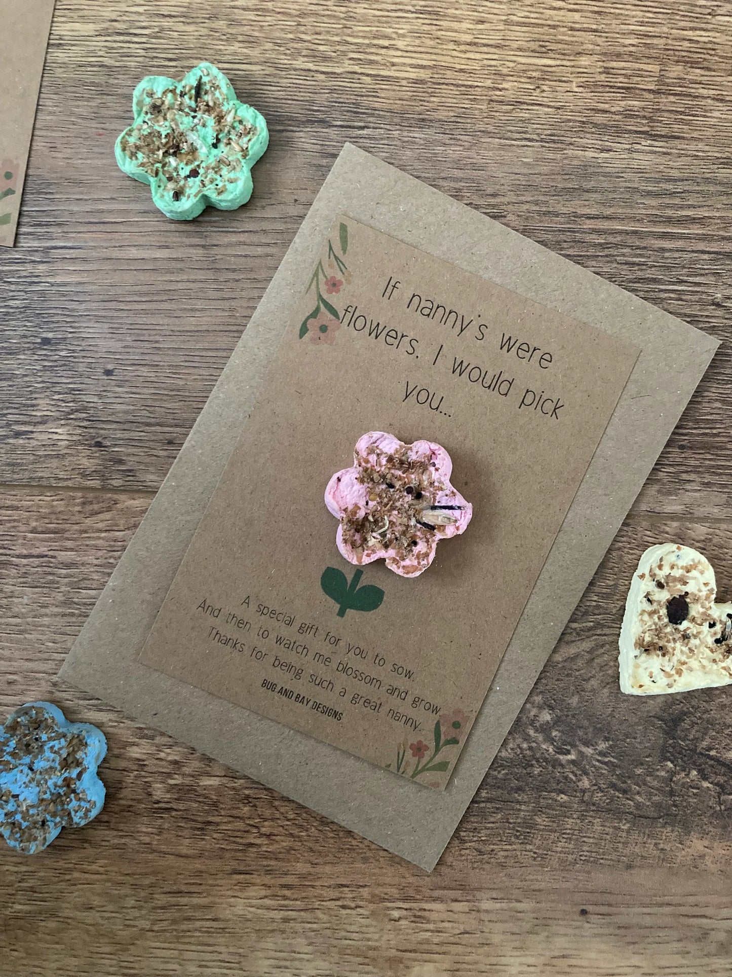 If nanny's were flowers seedbomb card