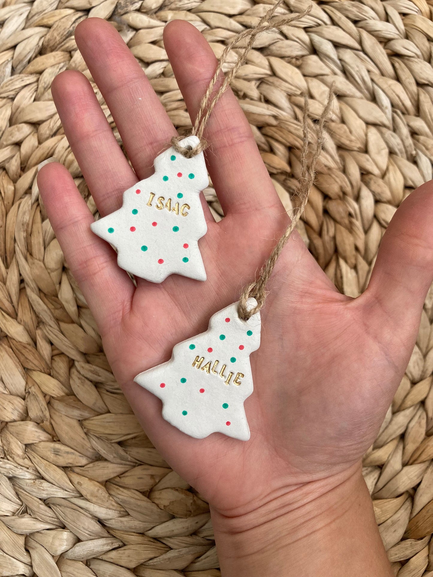 Christmas bauble / christmas hanging decoration / personalised christmas kids bauble / christmas decor / chrismtas tree decoration
