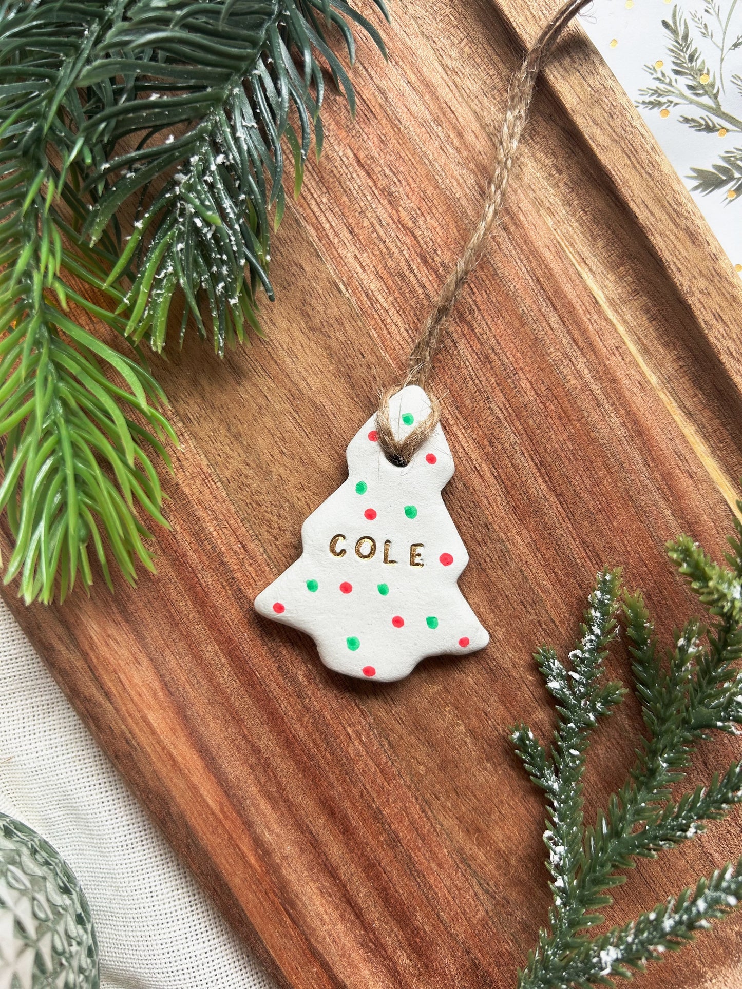 Personalised Christmas Tree bauble decoration