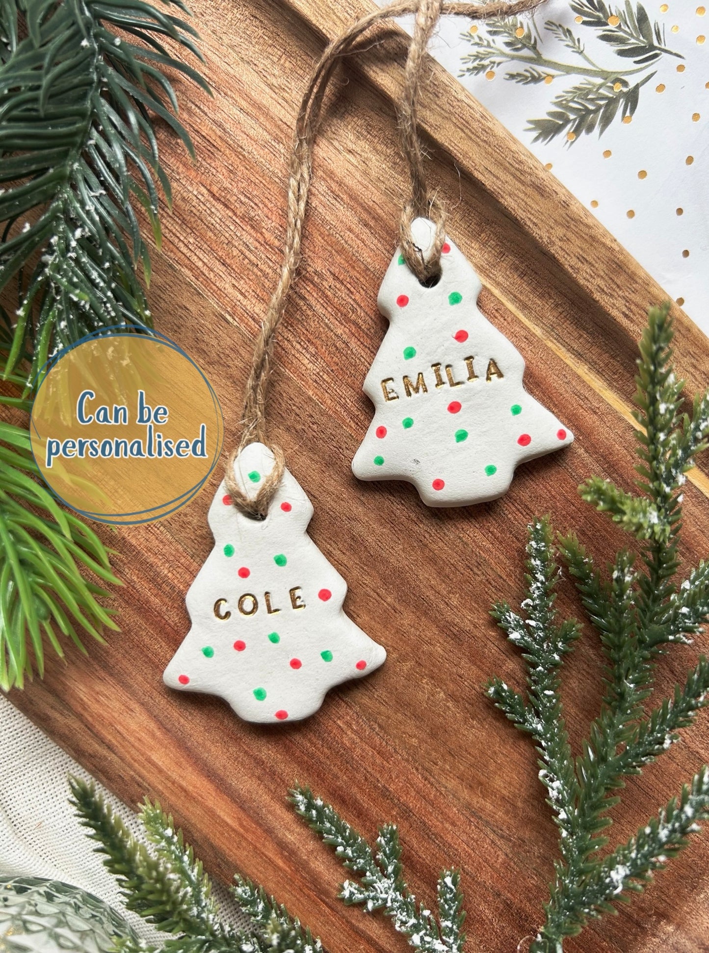 Personalised Christmas Tree bauble decoration