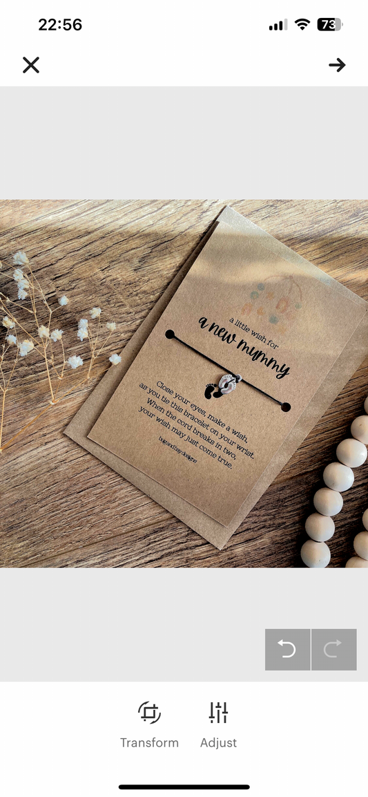 Mummy To Be Wish Bracelet