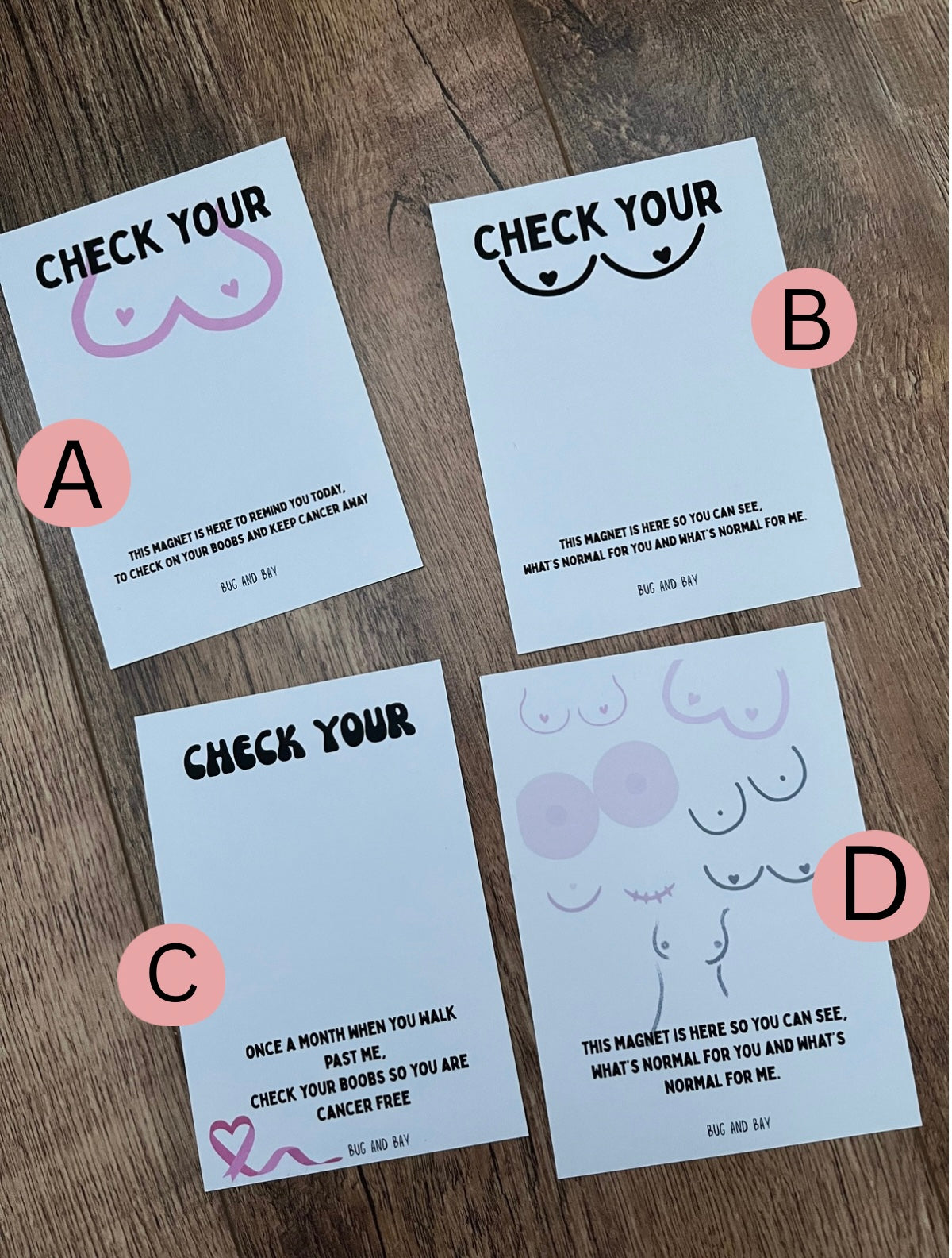 Breast Cancer check your boobies magnet