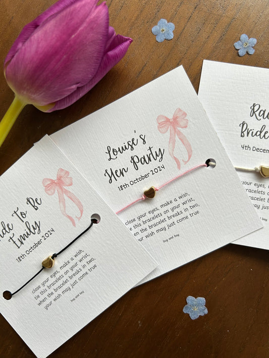 Personalised Hen Party Bracelets