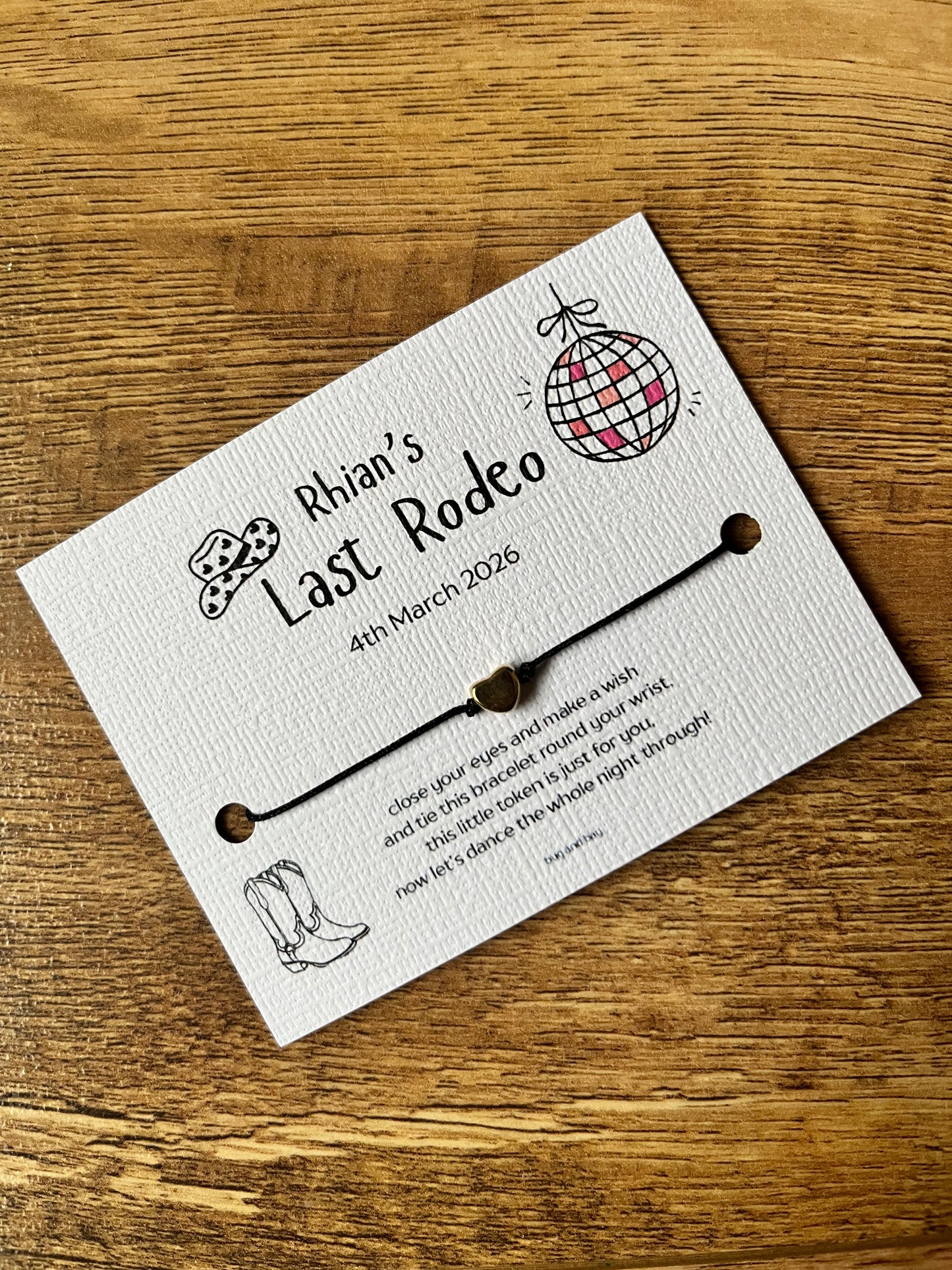 Personalised Hen Party Bracelets