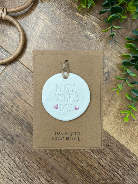 ‘Happy Mothers Day’ Token Keepsake Card