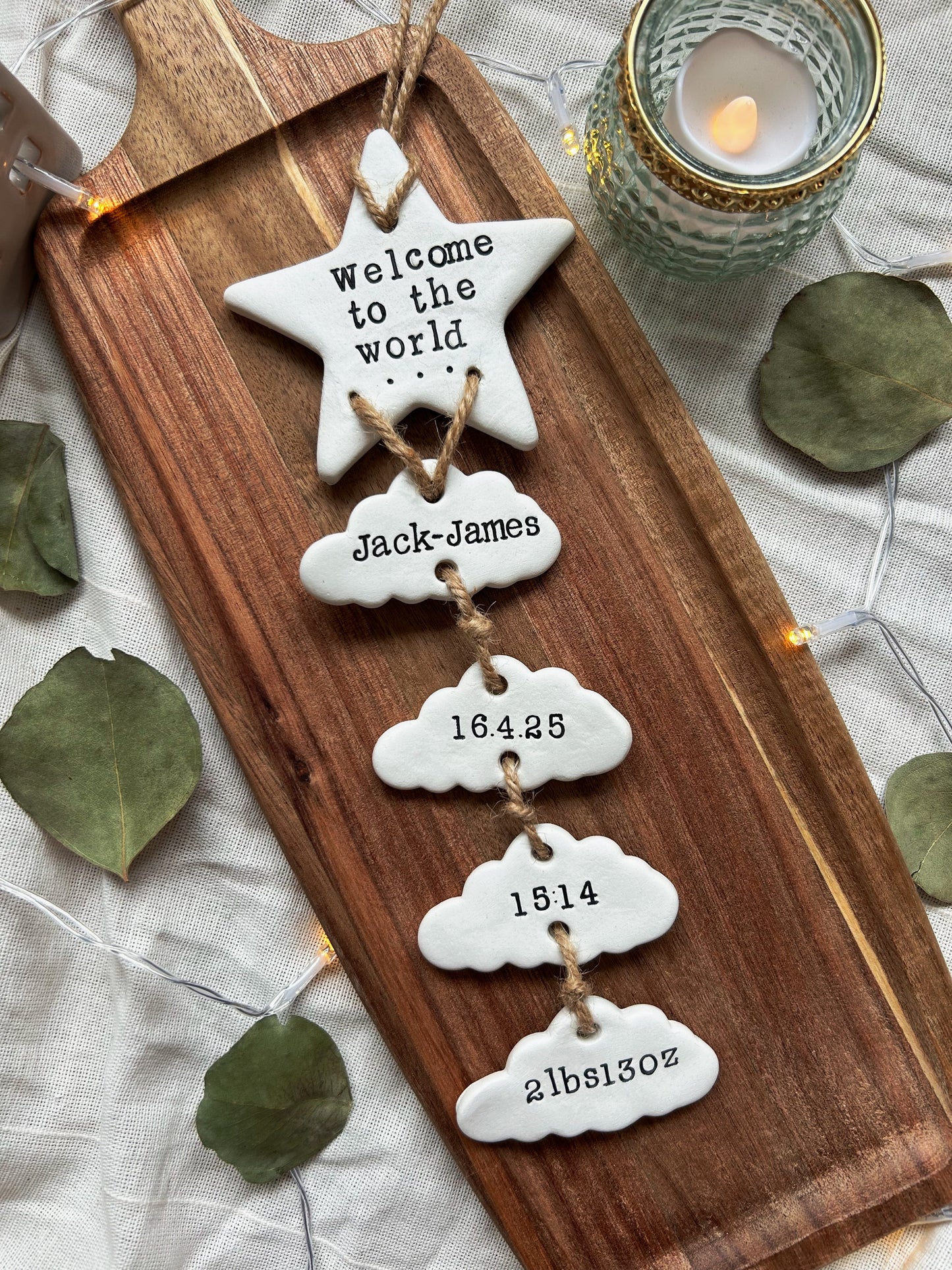 Welcome to the world personalised keepsake- WELCOME TO WORLD IN STAR