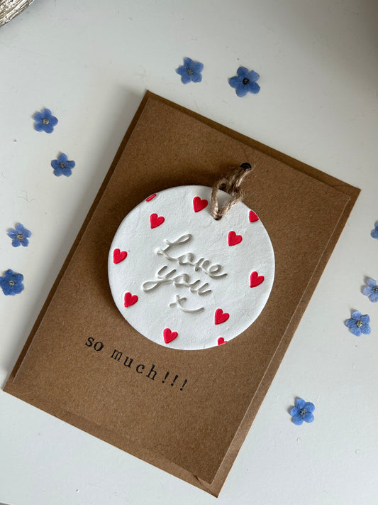 Love You Token Keepsake Card