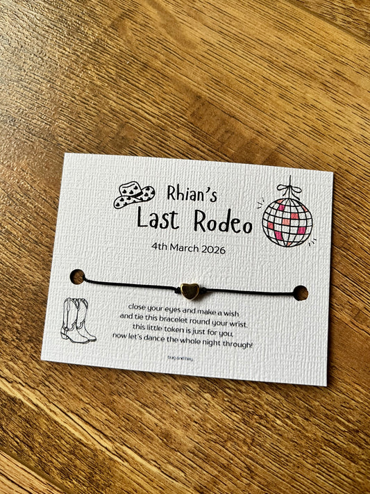 Personalised Hen Party Bracelets