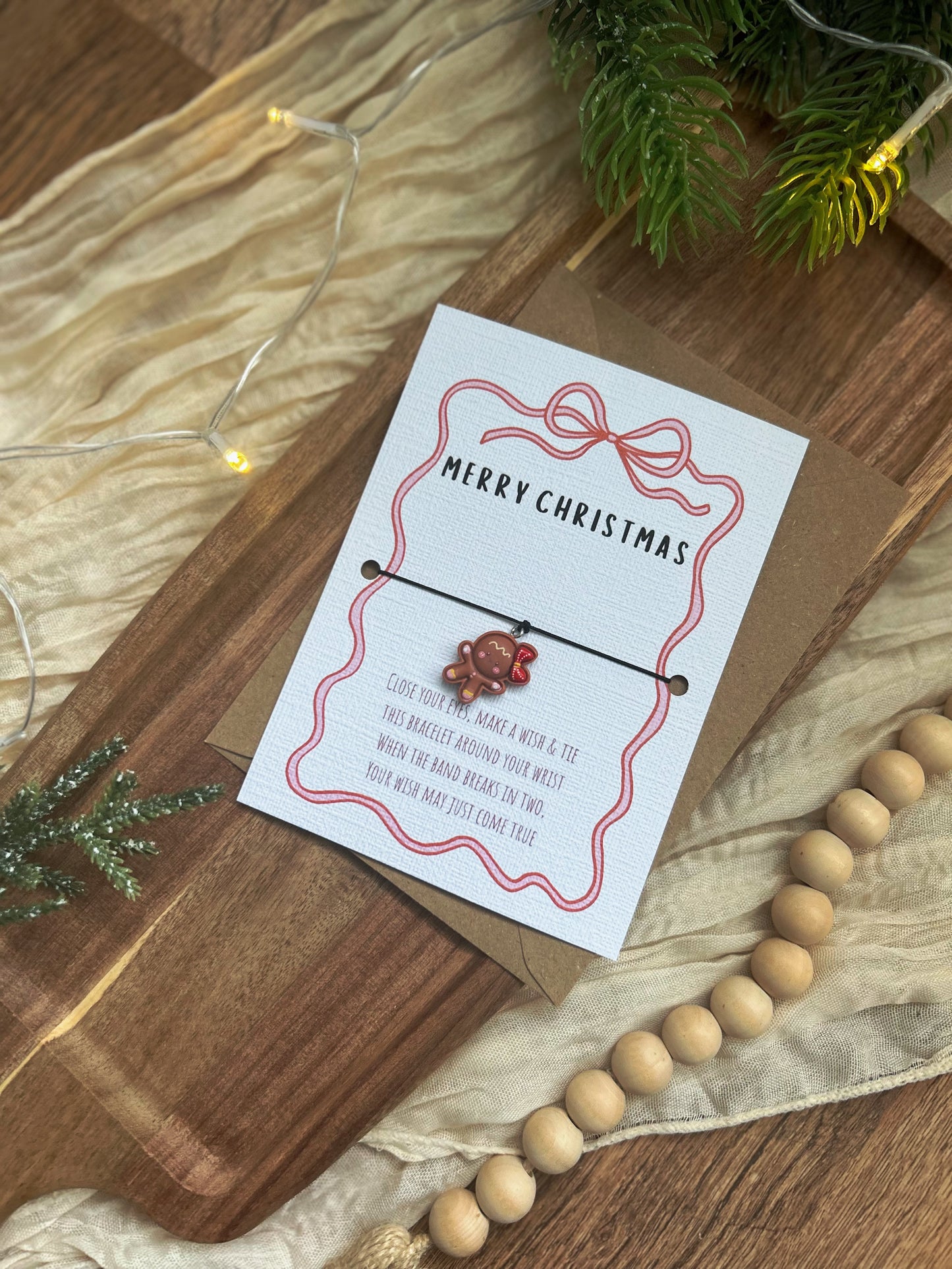 Christmas Wish Bracelet, Elf on the Shelf present, Holiday Gift