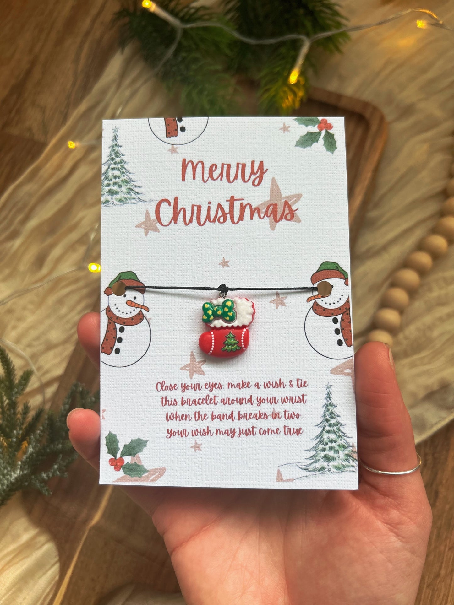 Christmas Wish Bracelet, Elf on the Shelf present, Holiday Gift