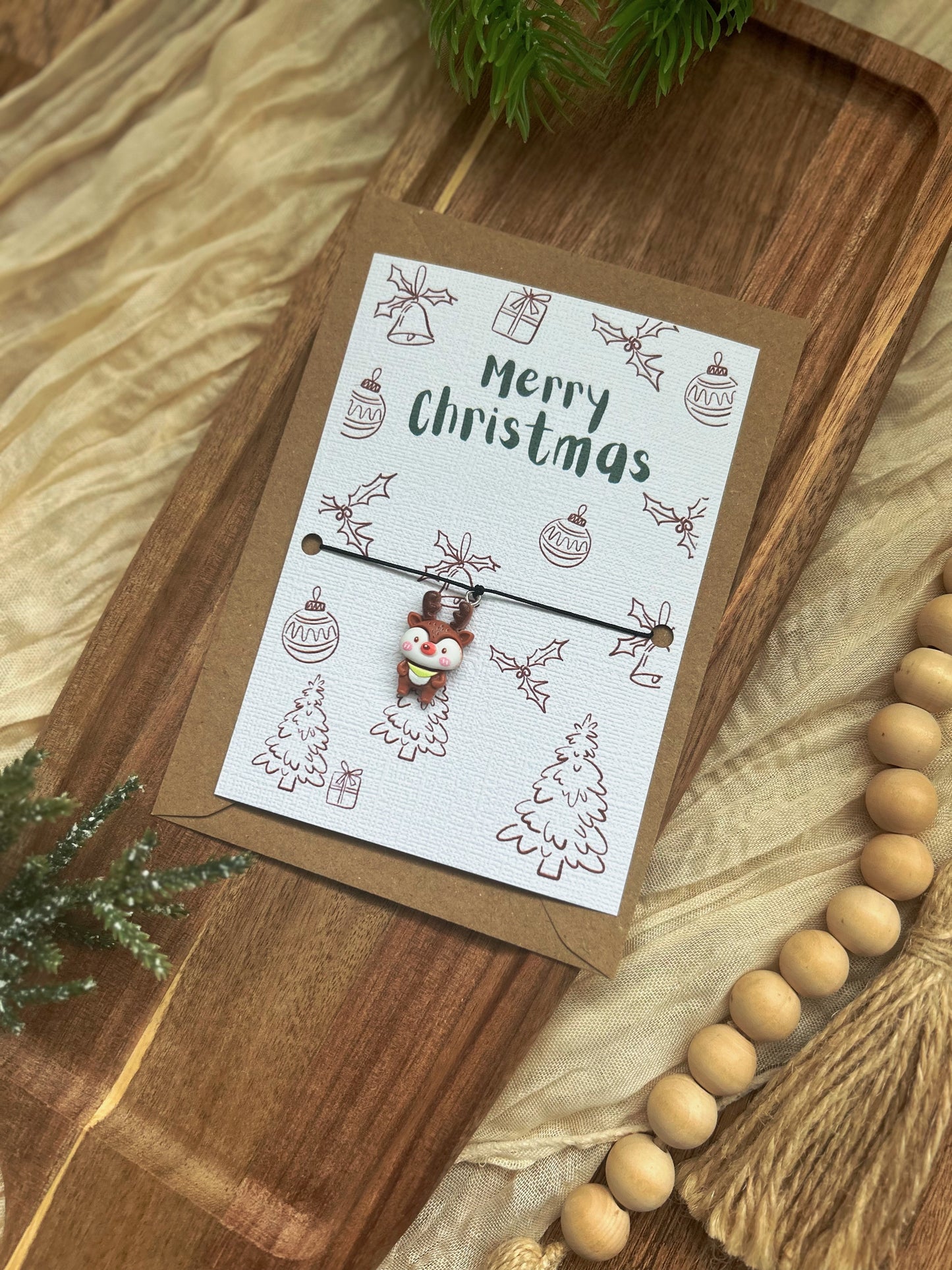 Christmas Wish Bracelet, Elf on the Shelf present, Holiday Gift