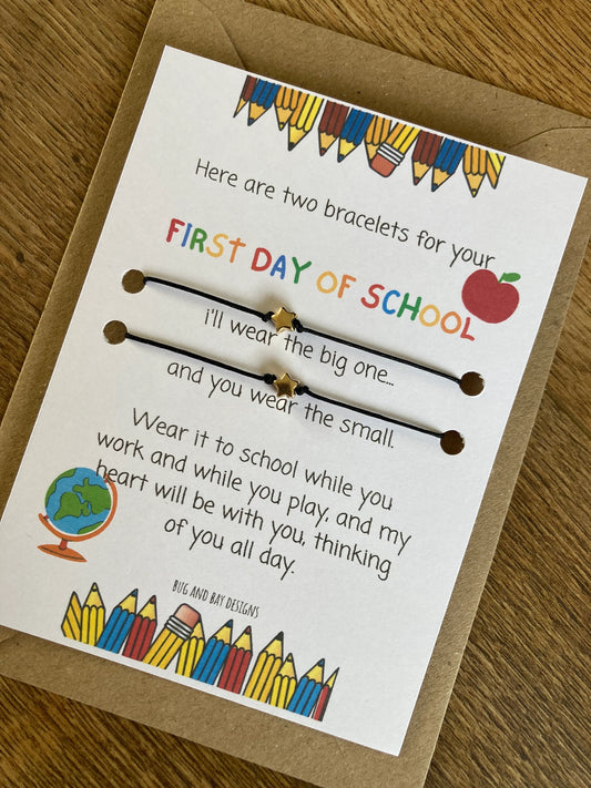 First day of school gift / Wish bracelet gift