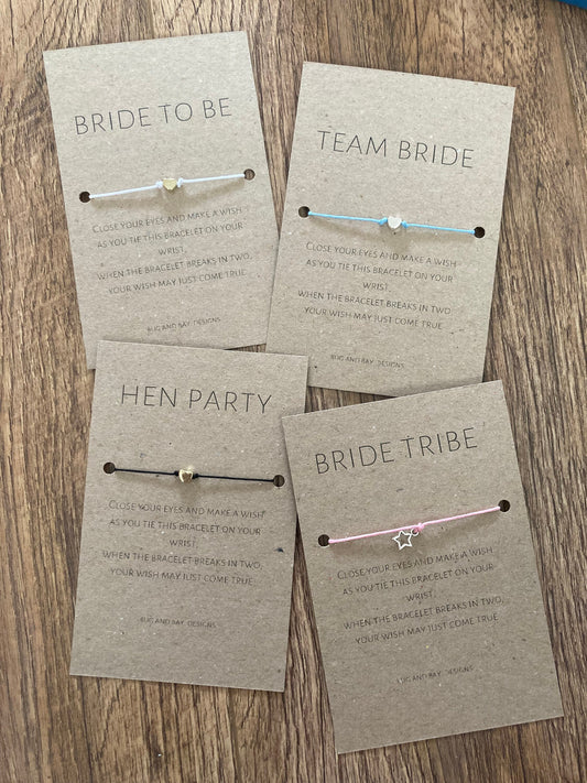 Personalised Hen Party Bracelets TYPE 3