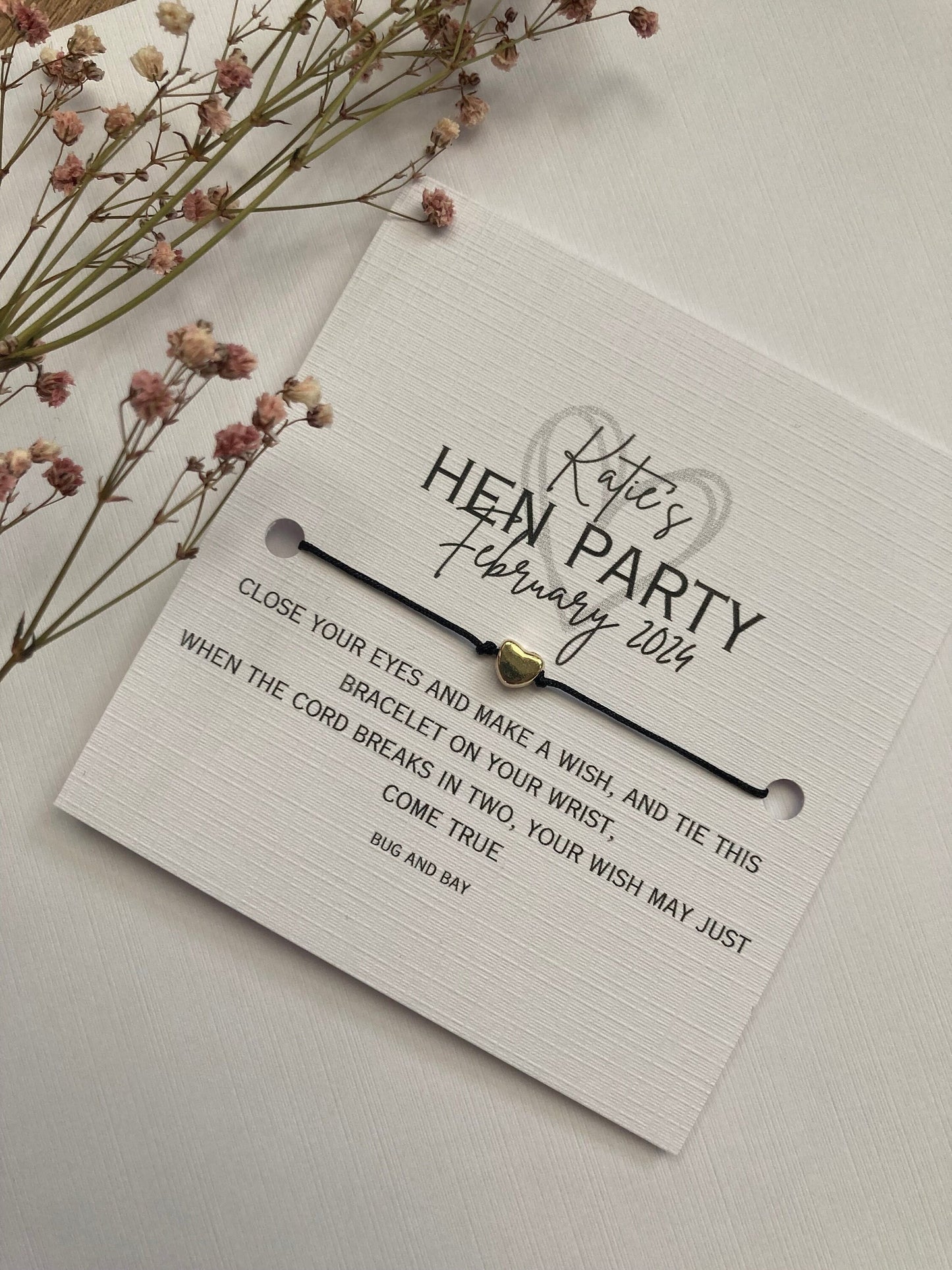 Personalised Hen Party Bracelets