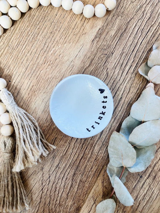 Personalised trinket dish