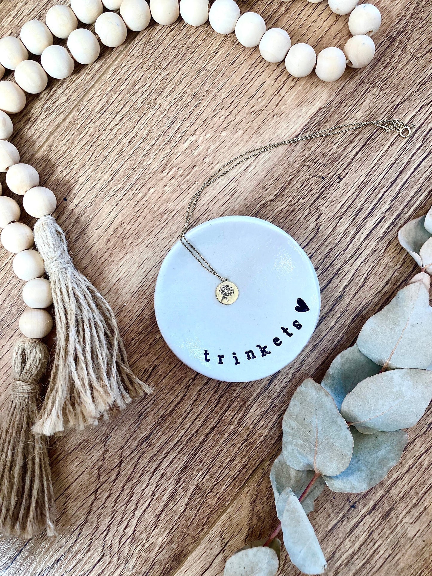 Personalised trinket dish